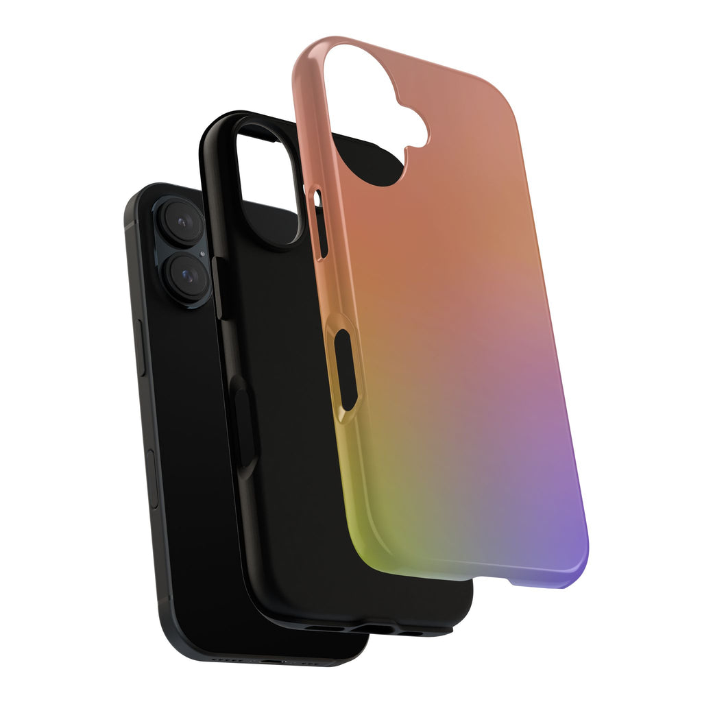 Colorful Gradient Phone Case, Tough Cases for iPhone, Customizable Phone Cover, Trendy Tech Accessory, Gift for Tech Lovers