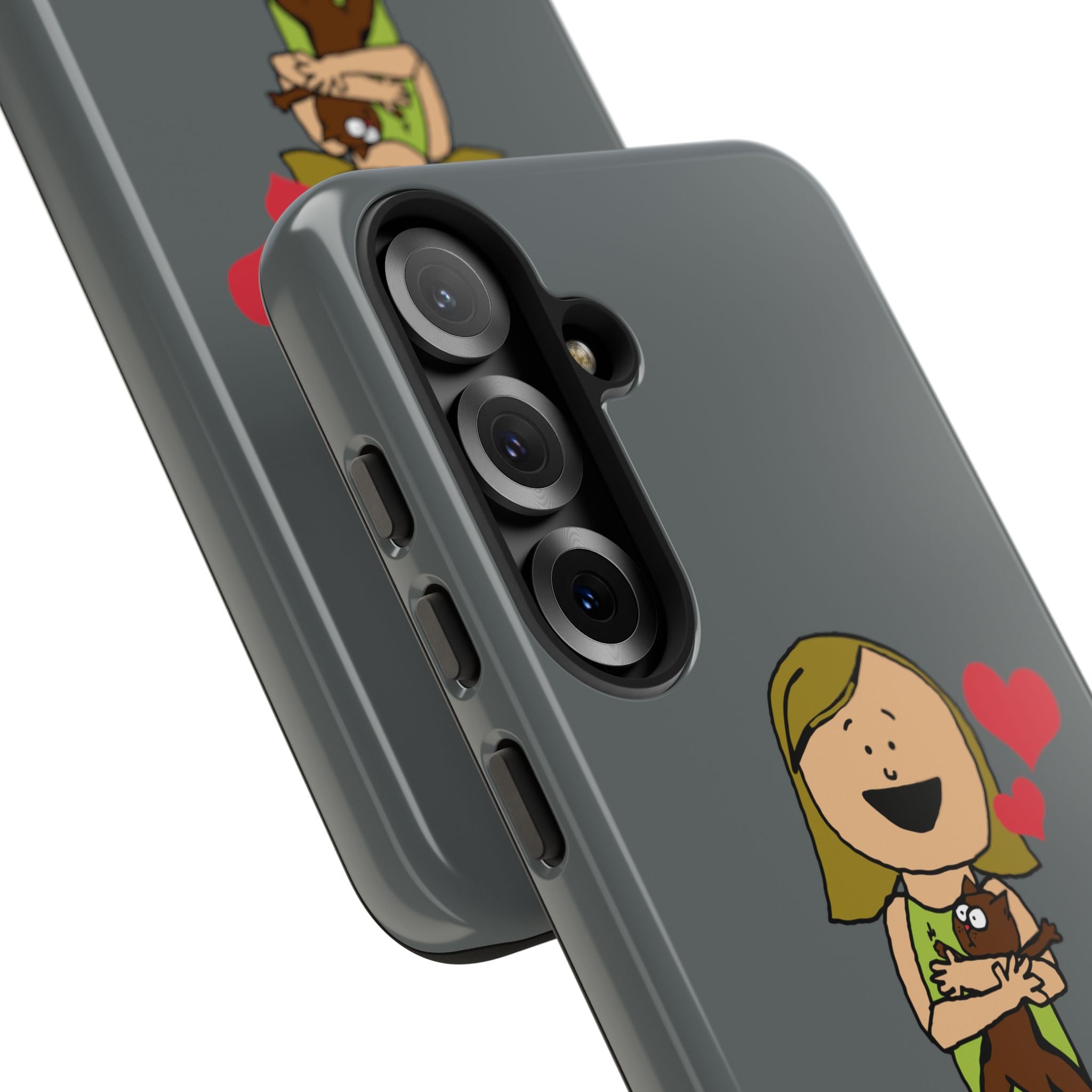 Pet Lover's Phone Case, Cute Animal Phone Cover, Gift for Dog Lovers, Cartoon Design, Fun Smartphone Accessory