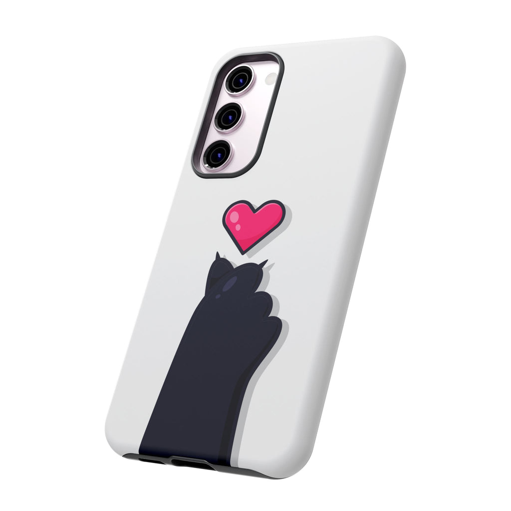 Cute Cat Love Phone Case, Tough Cell Phone Cover, Animal Lover Gifts, Pet Parent Accessories, Valentine's Day Essentials