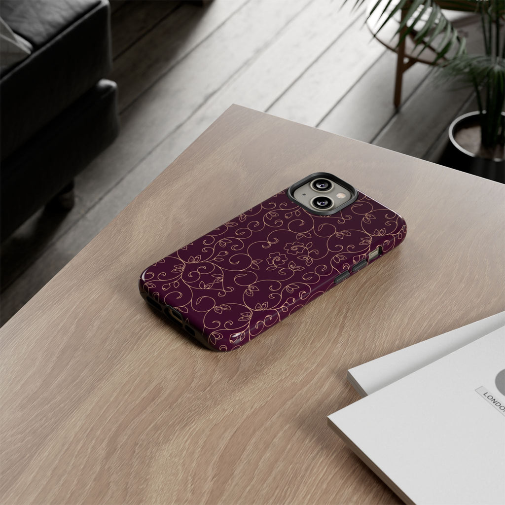 Elegant Floral Phone Case | Durable Mobile Cover, Gift for Her, Floral Design, Stylish Accessory, Phone Protection