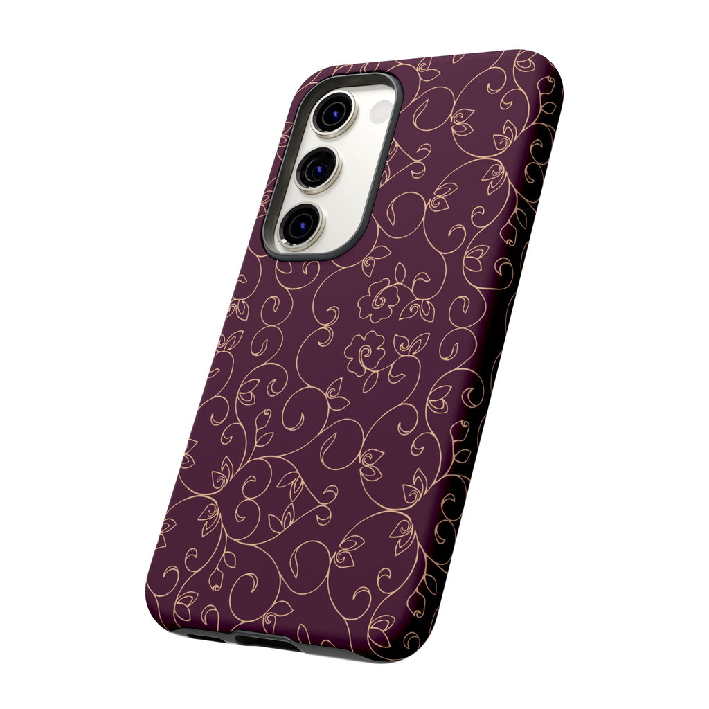 Elegant Floral Phone Case | Durable Mobile Cover, Gift for Her, Floral Design, Stylish Accessory, Phone Protection