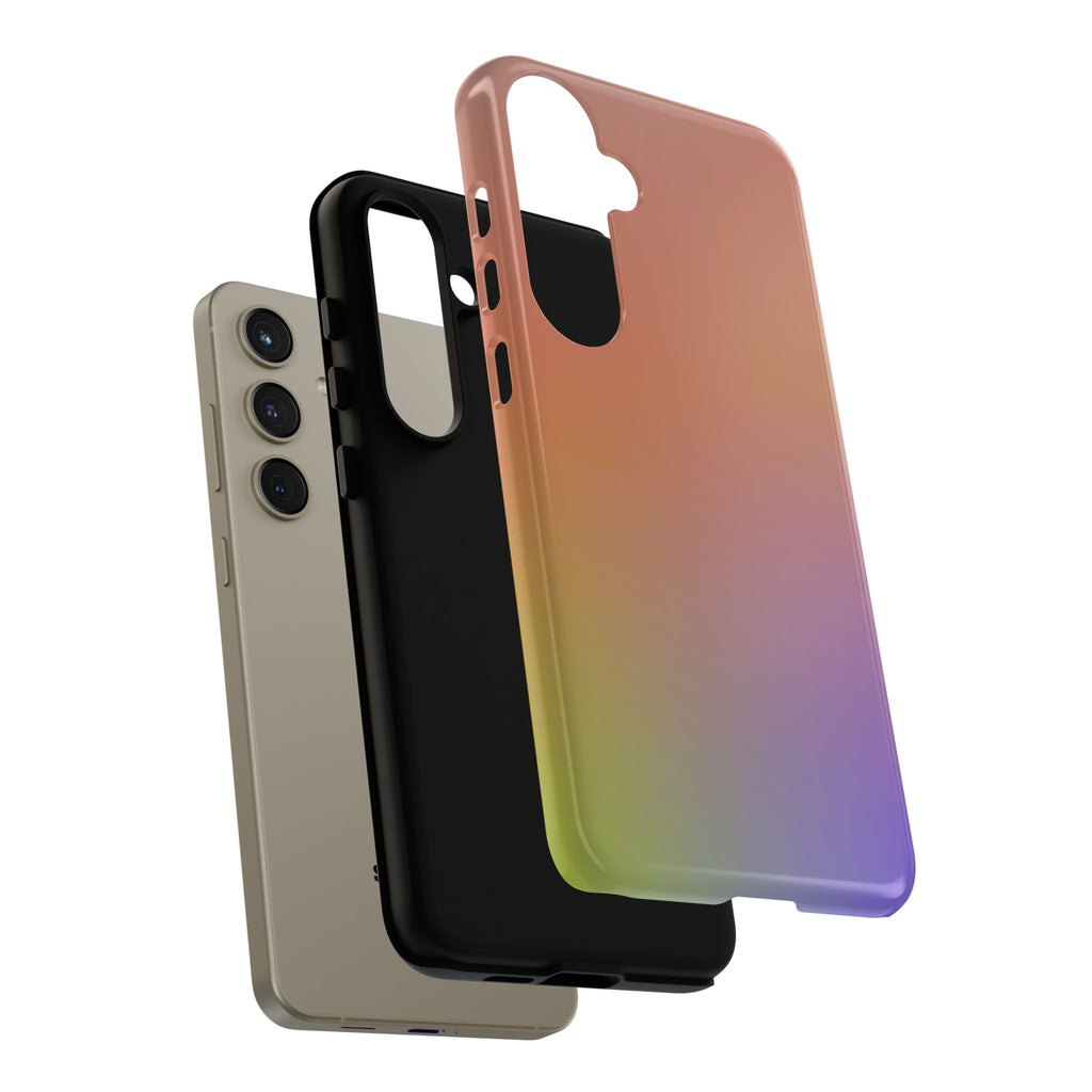 Colorful Gradient Phone Case, Tough Cases for iPhone, Customizable Phone Cover, Trendy Tech Accessory, Gift for Tech Lovers