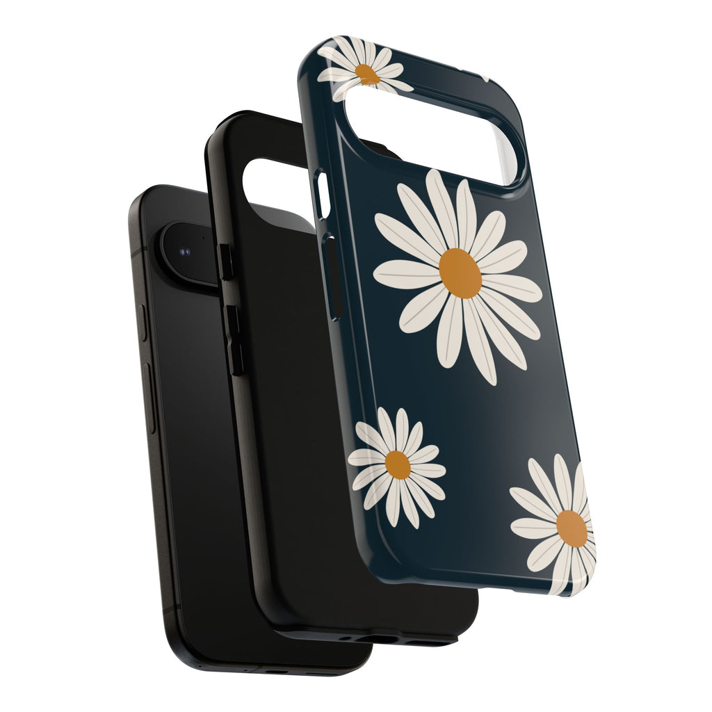 Daisy Phone Case, Floral Phone Cover, Tough Phone Case, Gift for Flower Lovers, Smartphone Accessory, Spring Design