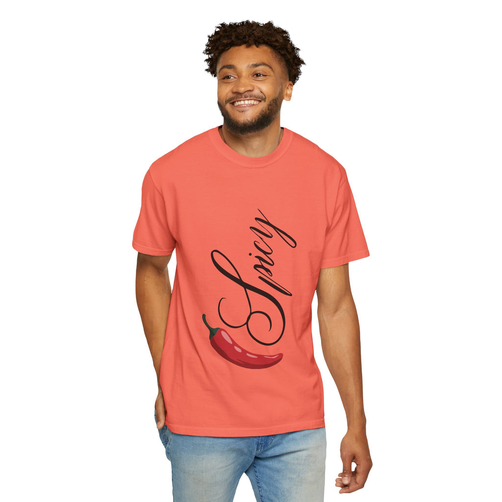 Spicy Unisex Garment-Dyed T-shirt, Cute Casual Tee, Perfect Gift for Foodies, Trendy Summer Style, Great for BBQs and Parties
