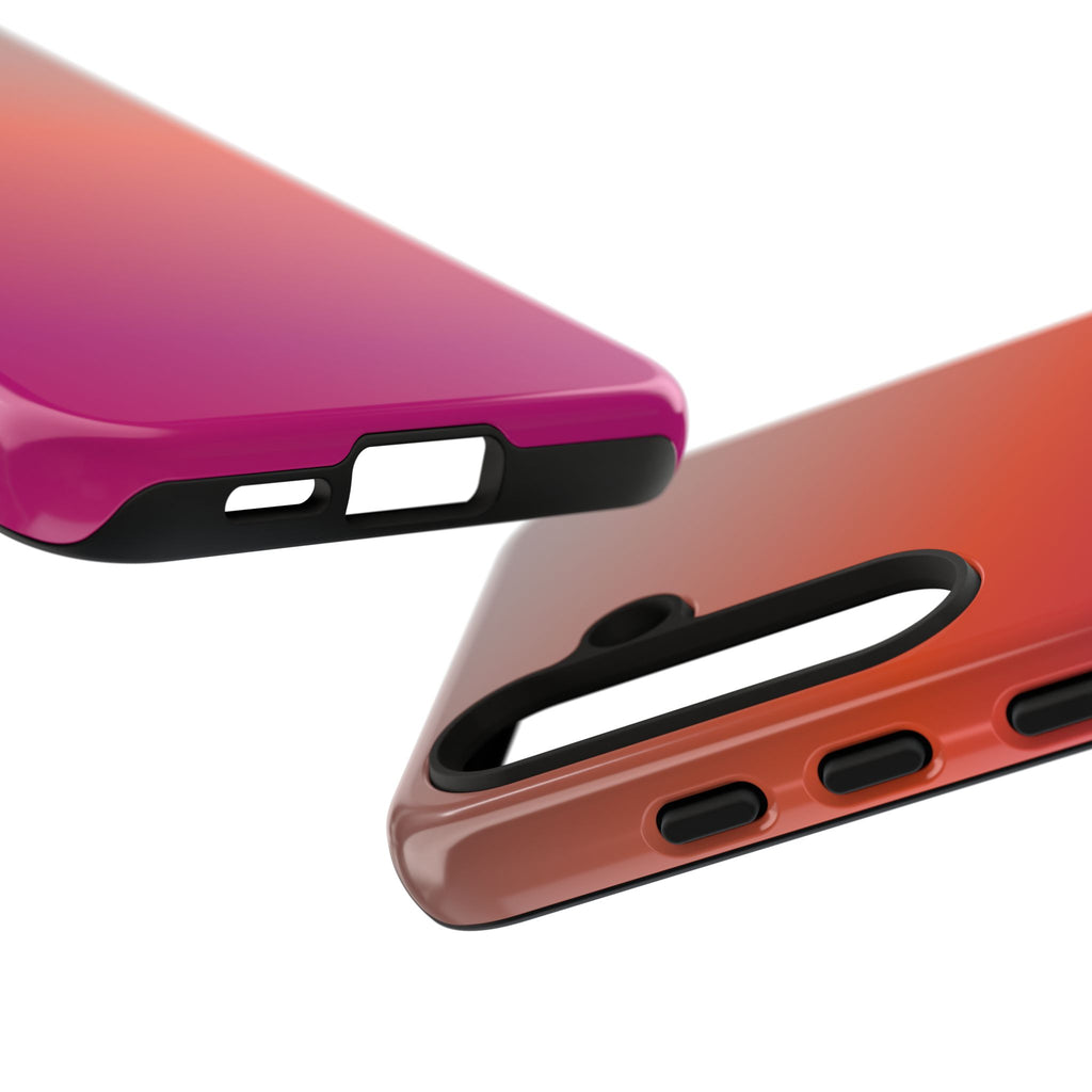 Gradient Phone Case, Custom Tough Case, Durable Phone Accessory, Vibrant Design, Gift for Tech Lovers, Birthday and Holiday Present