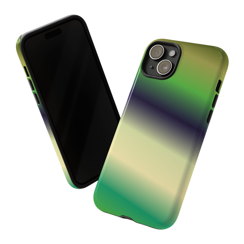 Gradient Phone Case - Tough Cases, Unique Cell Phone Cover, Stylish Tech Accessories, Green and Black Gradient, Perfect Gift