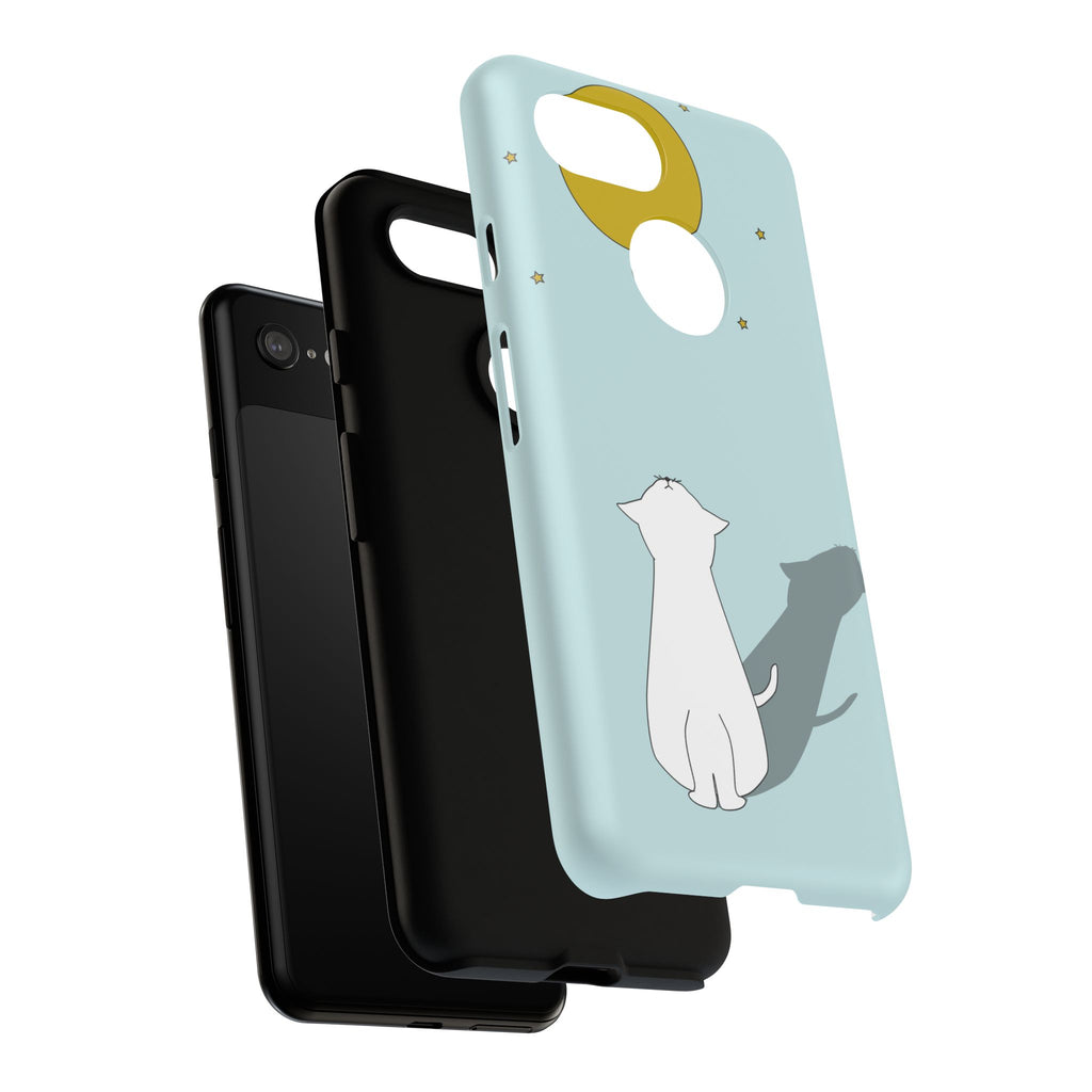 Cute Cat Phone Case, Tough Phone Cover, Pet Lover Gift, Unique Case, Animal Decor, Birthday Gift
