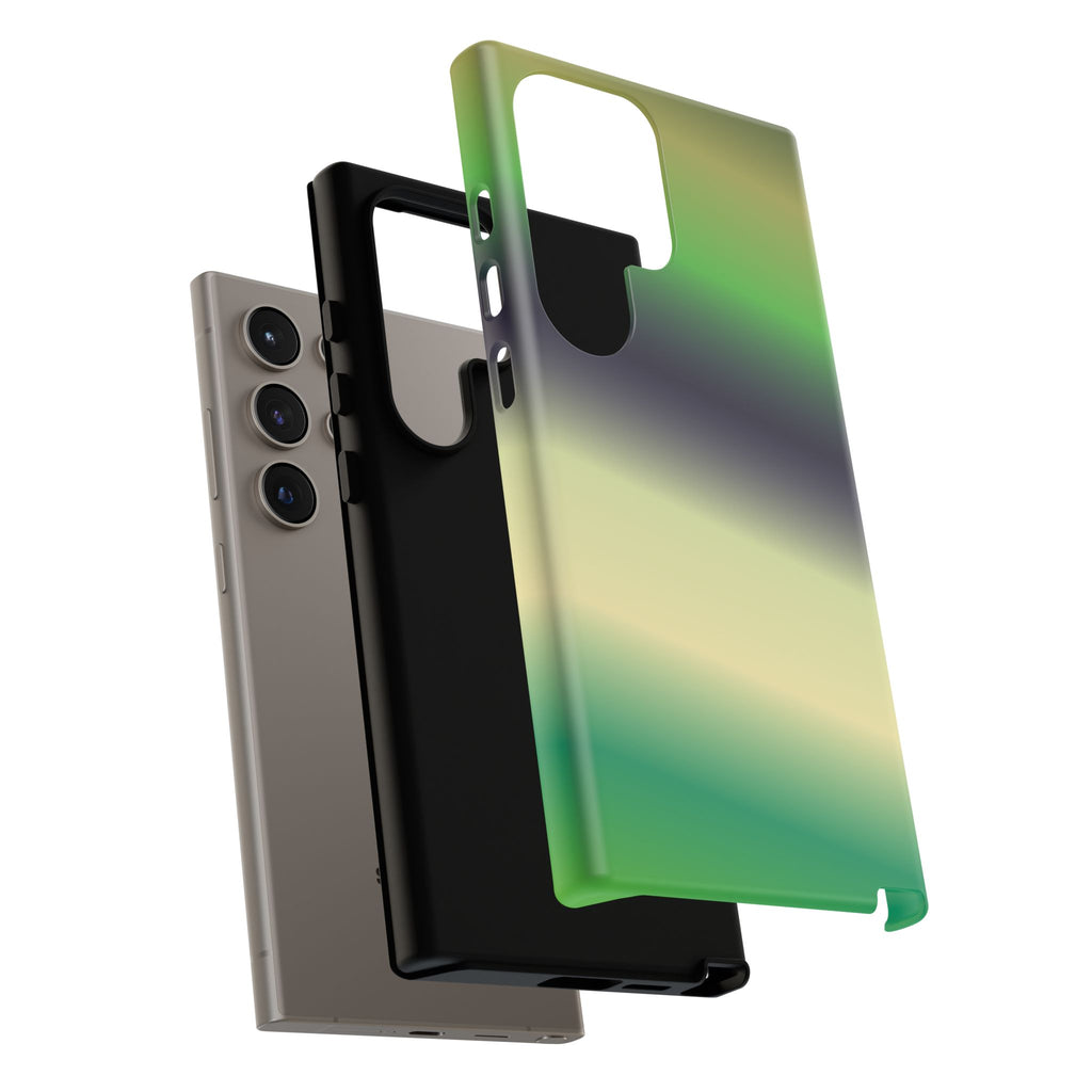 Gradient Phone Case - Tough Cases, Unique Cell Phone Cover, Stylish Tech Accessories, Green and Black Gradient, Perfect Gift