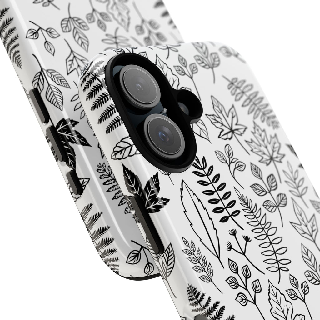 Stylish Phone Case for Nature Lovers, Botanical Design, Gift for Her, Fall Accessories, Customizable Tech Gear