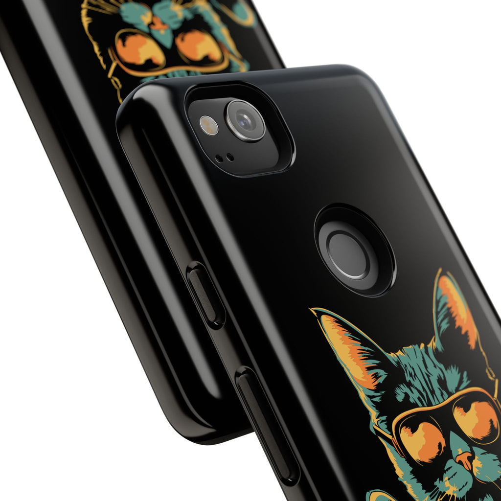 Cool Cat Phone Case, Stylish Phone Cover, Pet Lover Gift, Cute Cat Design, Fun Cat Accessories