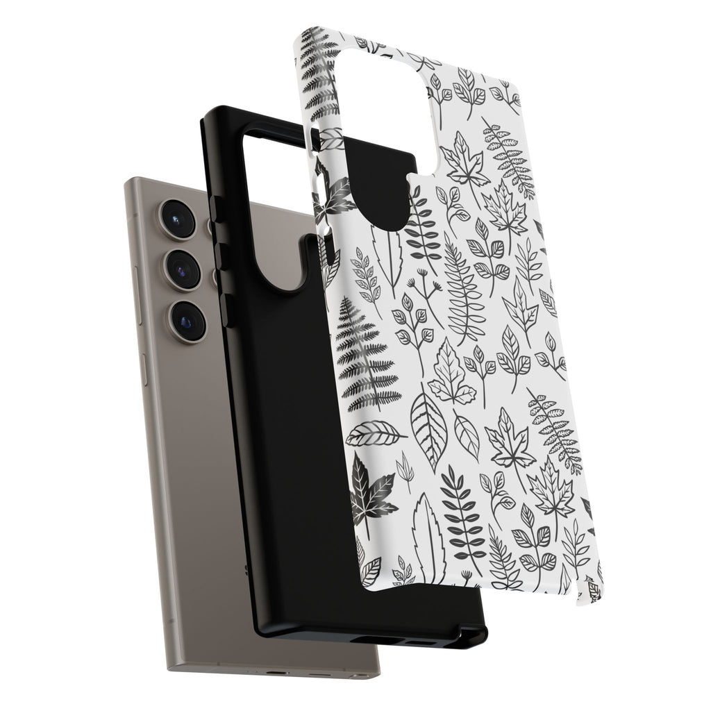Stylish Phone Case for Nature Lovers, Botanical Design, Gift for Her, Fall Accessories, Customizable Tech Gear