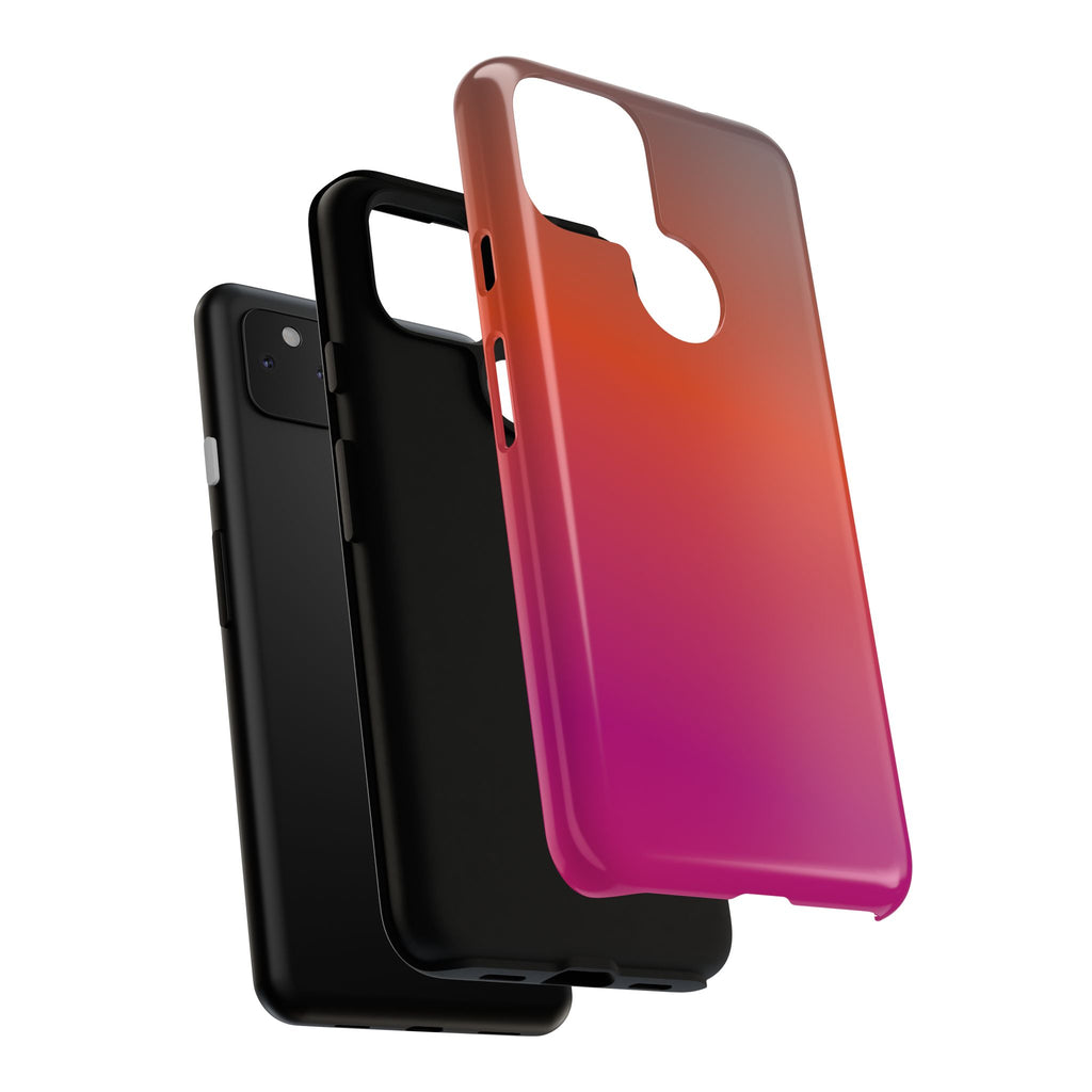 Gradient Phone Case, Custom Tough Case, Durable Phone Accessory, Vibrant Design, Gift for Tech Lovers, Birthday and Holiday Present