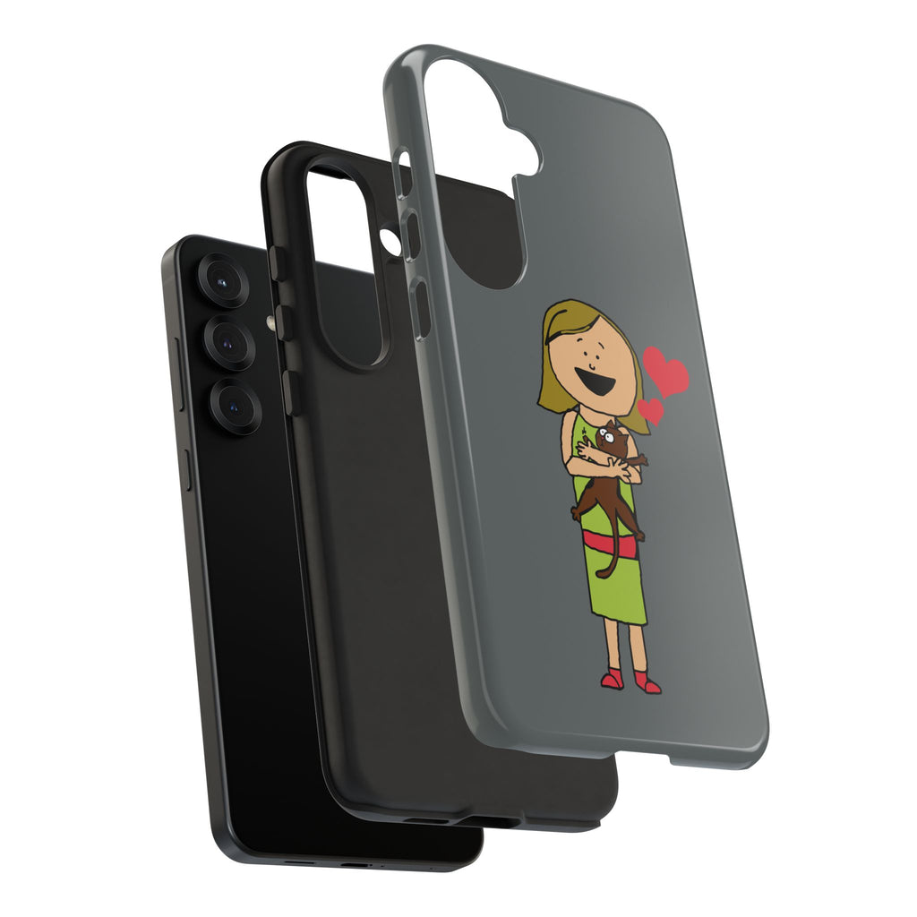 Pet Lover's Phone Case, Cute Animal Phone Cover, Gift for Dog Lovers, Cartoon Design, Fun Smartphone Accessory