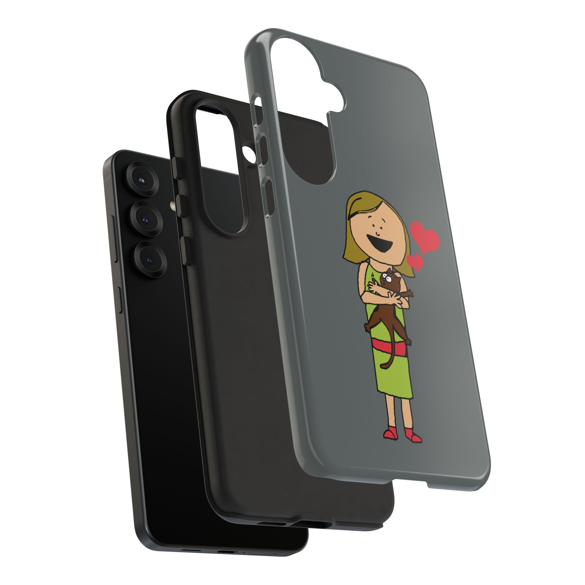 Pet Lover's Phone Case, Cute Animal Phone Cover, Gift for Dog Lovers, Cartoon Design, Fun Smartphone Accessory