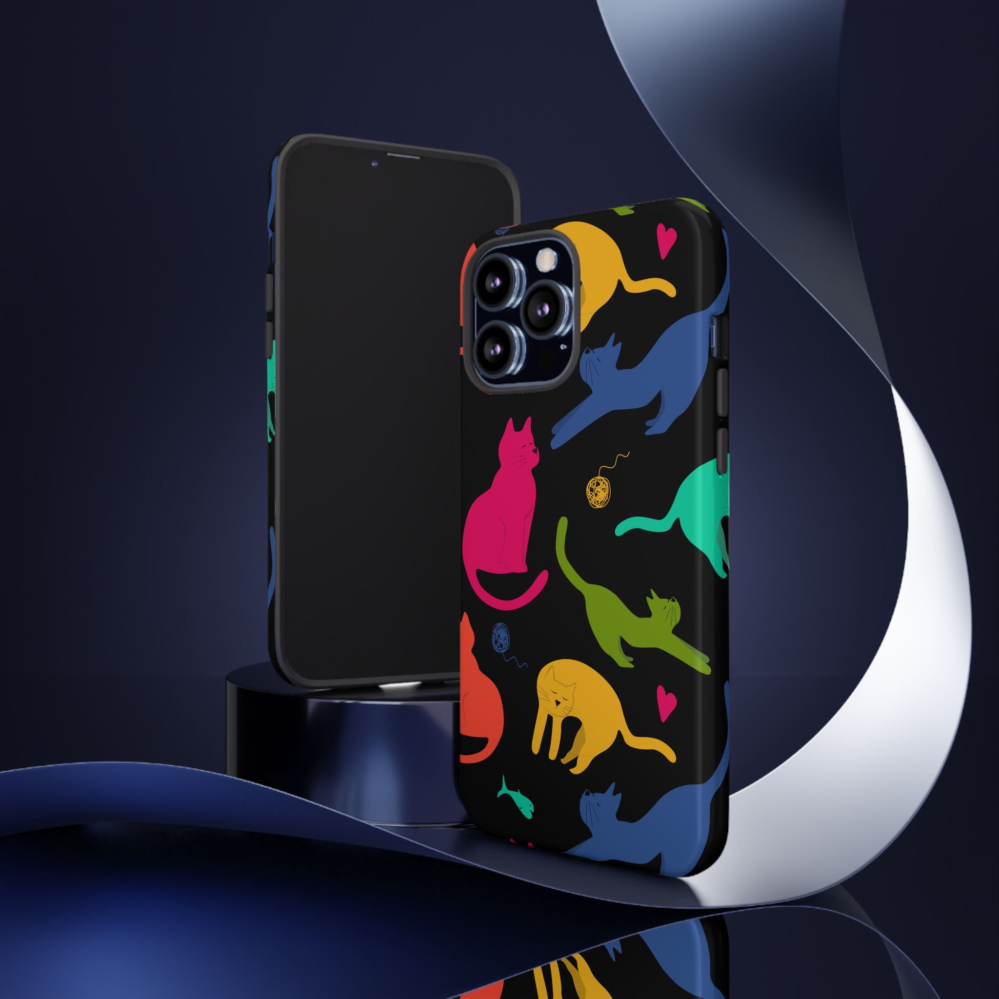 Colorful Cat Phone Case - Fun Pet Lover Accessory, Paw-some Gift for Cat Owners, Colorful Protective Cover, Cute Animal Phone [...]