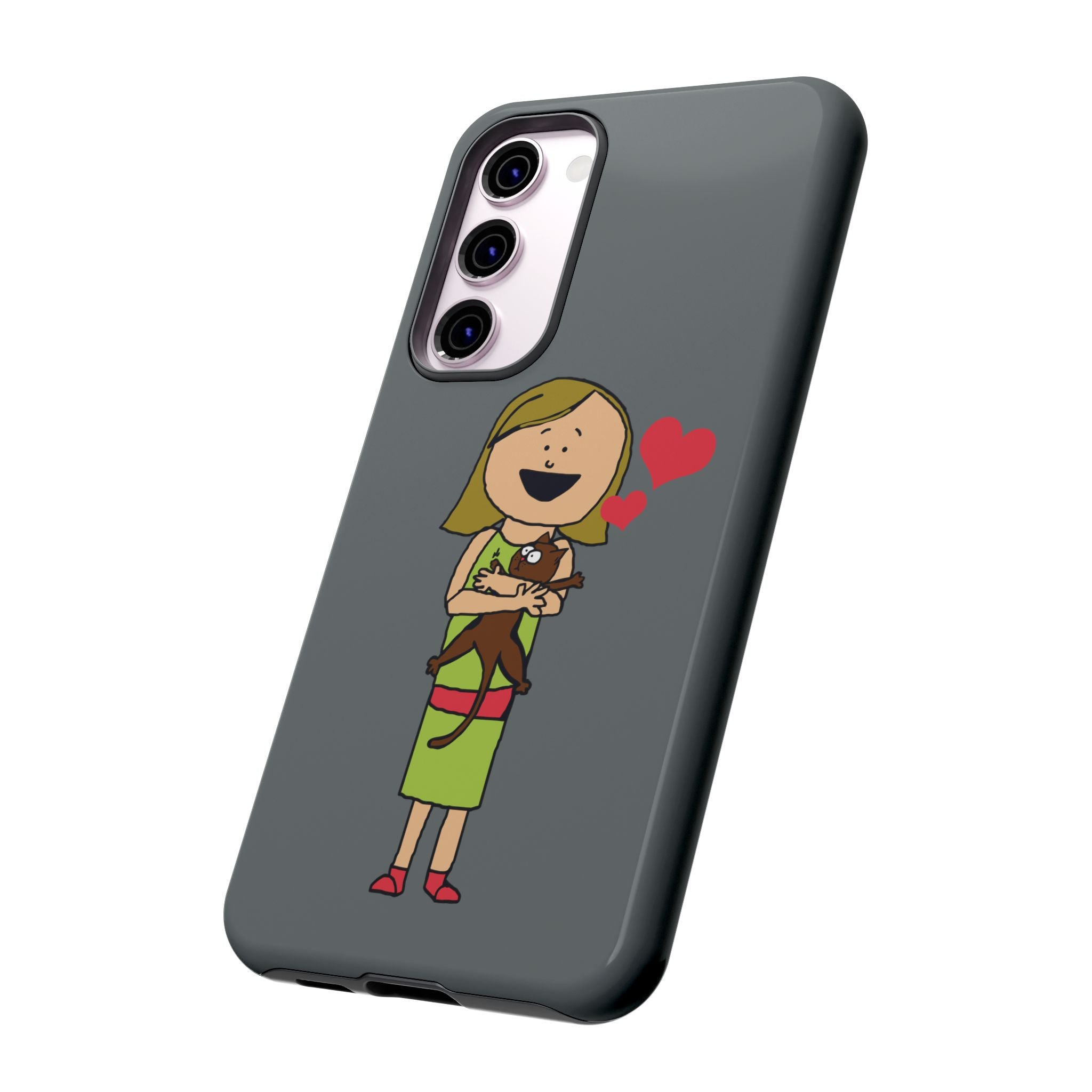 Pet Lover's Phone Case, Cute Animal Phone Cover, Gift for Dog Lovers, Cartoon Design, Fun Smartphone Accessory
