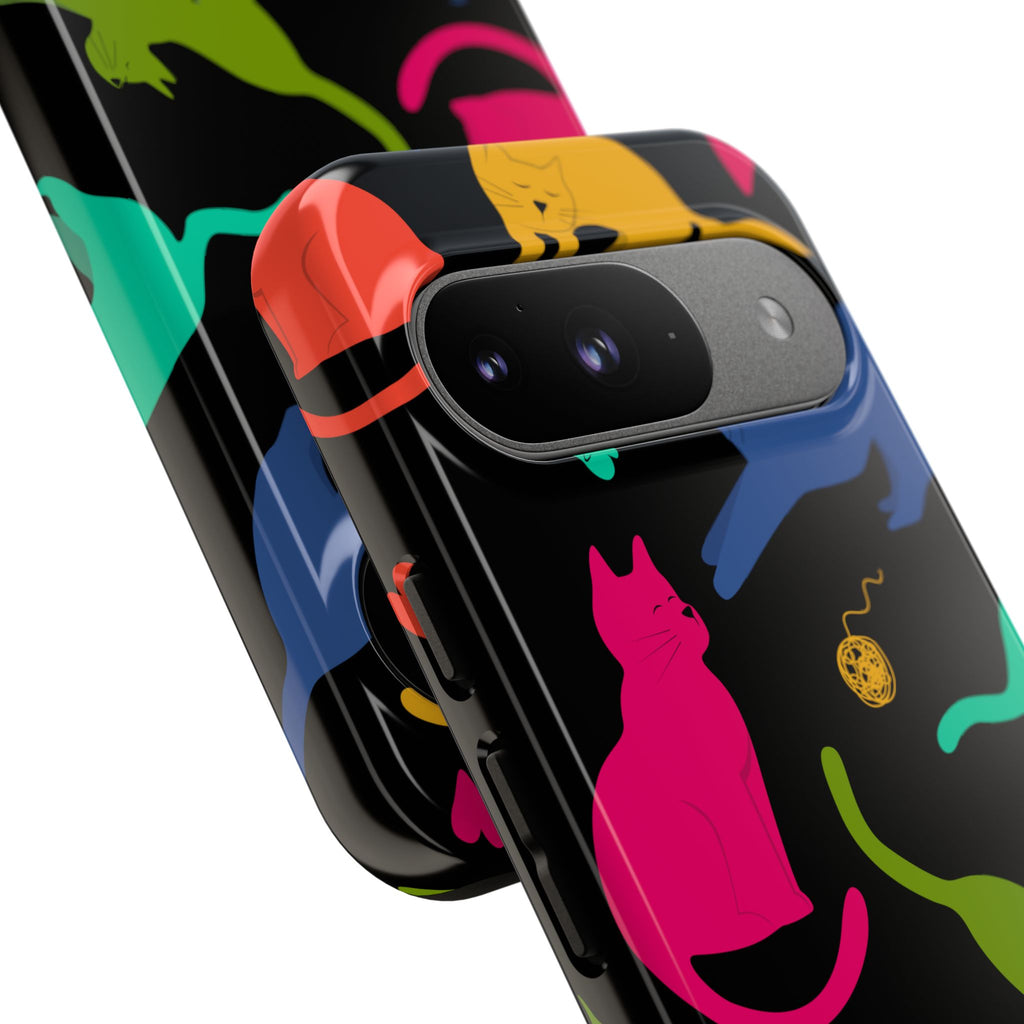 Colorful Cat Phone Case - Fun Pet Lover Accessory, Paw-some Gift for Cat Owners, Colorful Protective Cover, Cute Animal Phone [...]