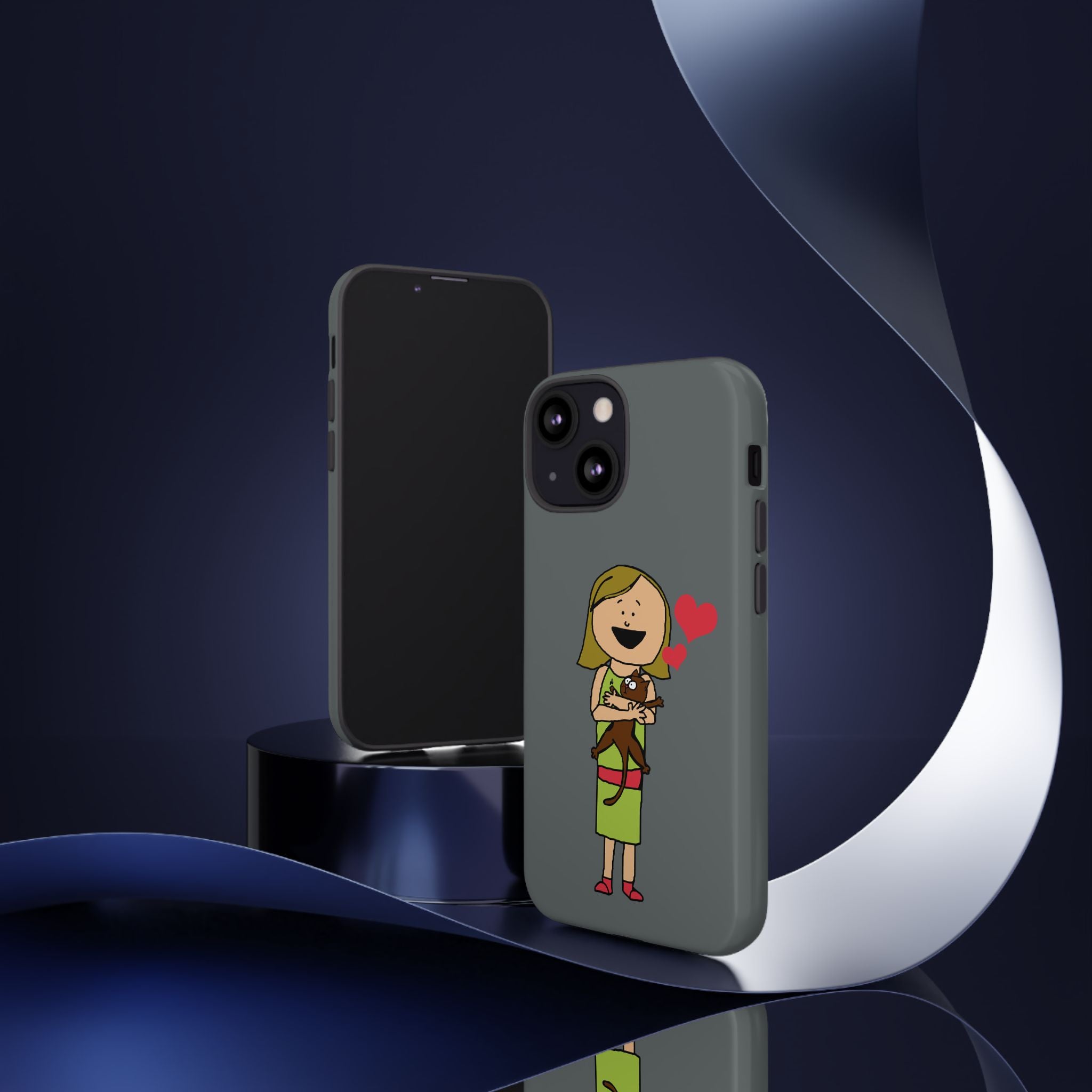Pet Lover's Phone Case, Cute Animal Phone Cover, Gift for Dog Lovers, Cartoon Design, Fun Smartphone Accessory