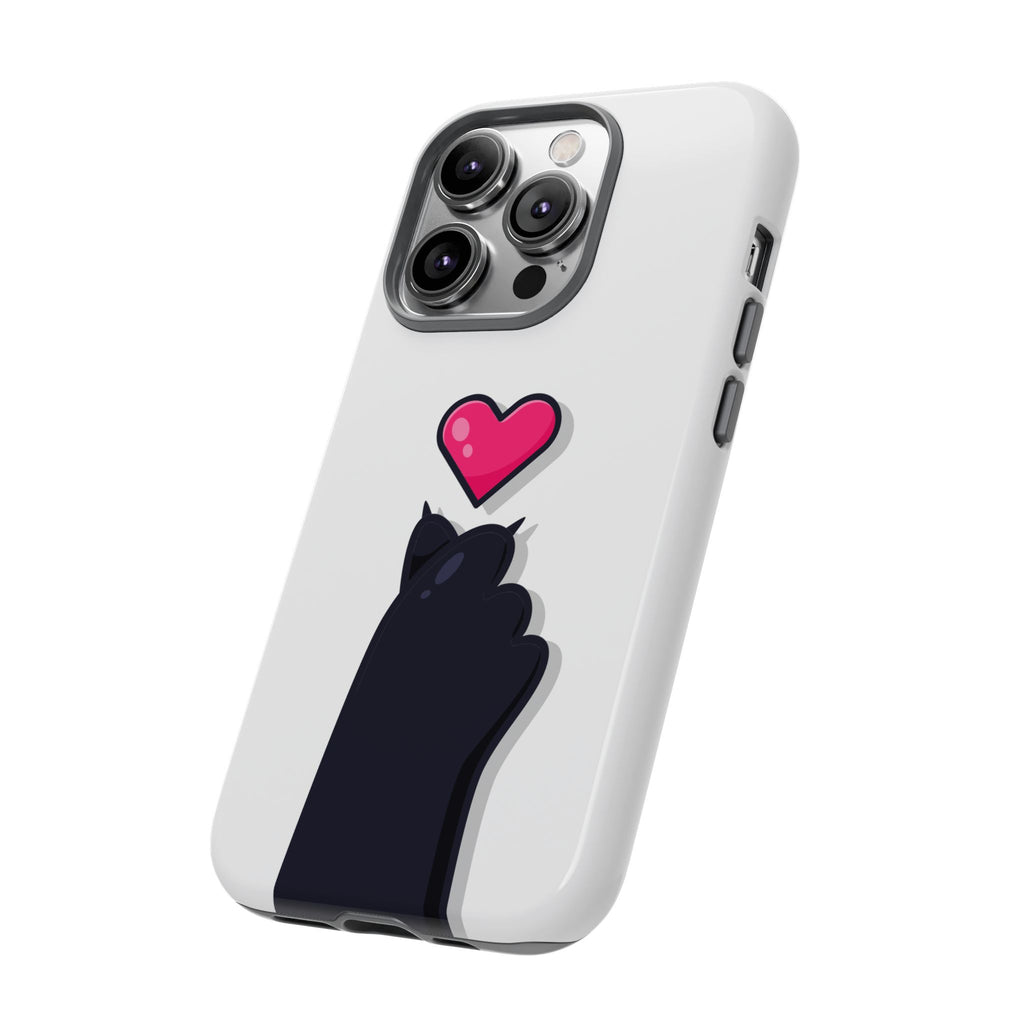 Cute Cat Love Phone Case, Tough Cell Phone Cover, Animal Lover Gifts, Pet Parent Accessories, Valentine's Day Essentials