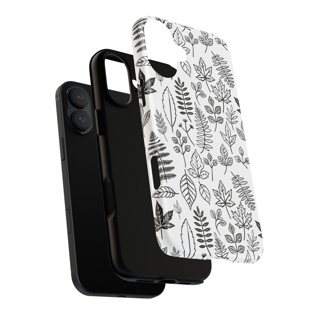 Stylish Phone Case for Nature Lovers, Botanical Design, Gift for Her, Fall Accessories, Customizable Tech Gear