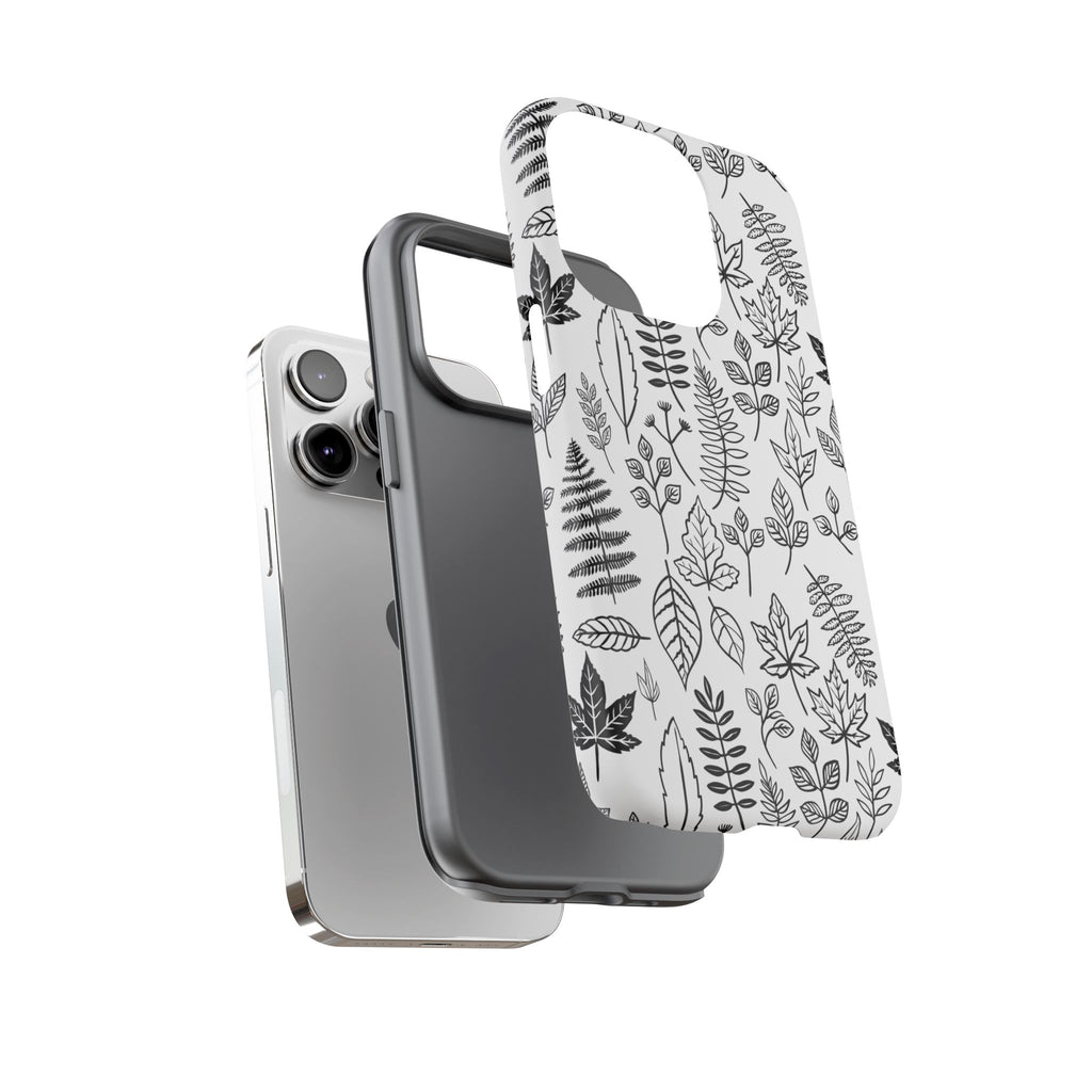 Stylish Phone Case for Nature Lovers, Botanical Design, Gift for Her, Fall Accessories, Customizable Tech Gear