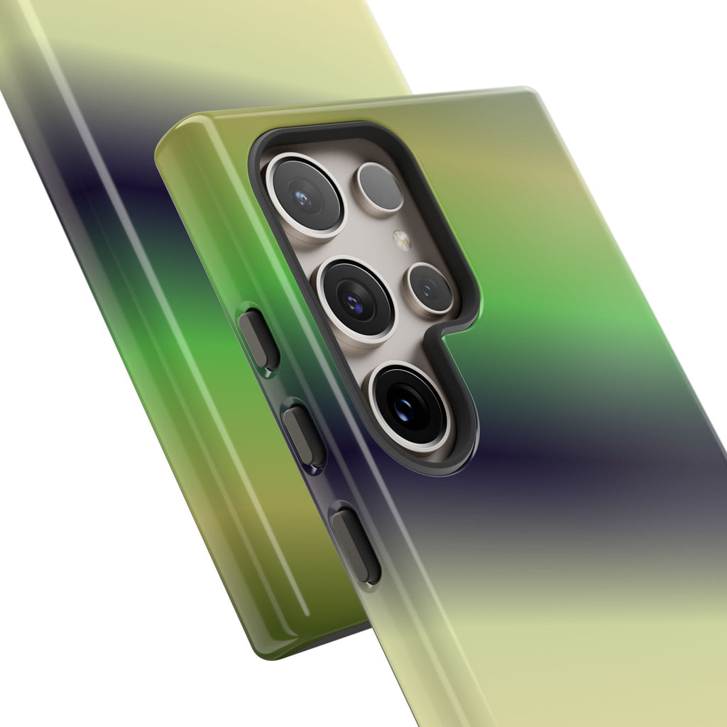 Gradient Phone Case - Tough Cases, Unique Cell Phone Cover, Stylish Tech Accessories, Green and Black Gradient, Perfect Gift