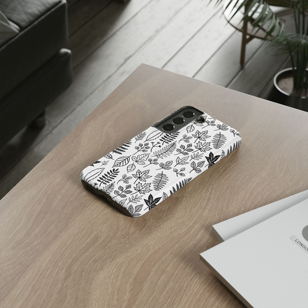 Stylish Phone Case for Nature Lovers, Botanical Design, Gift for Her, Fall Accessories, Customizable Tech Gear