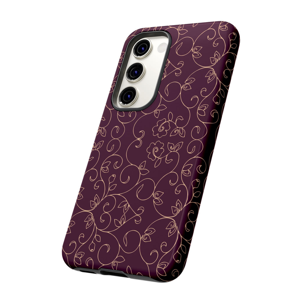 Elegant Floral Phone Case | Durable Mobile Cover, Gift for Her, Floral Design, Stylish Accessory, Phone Protection