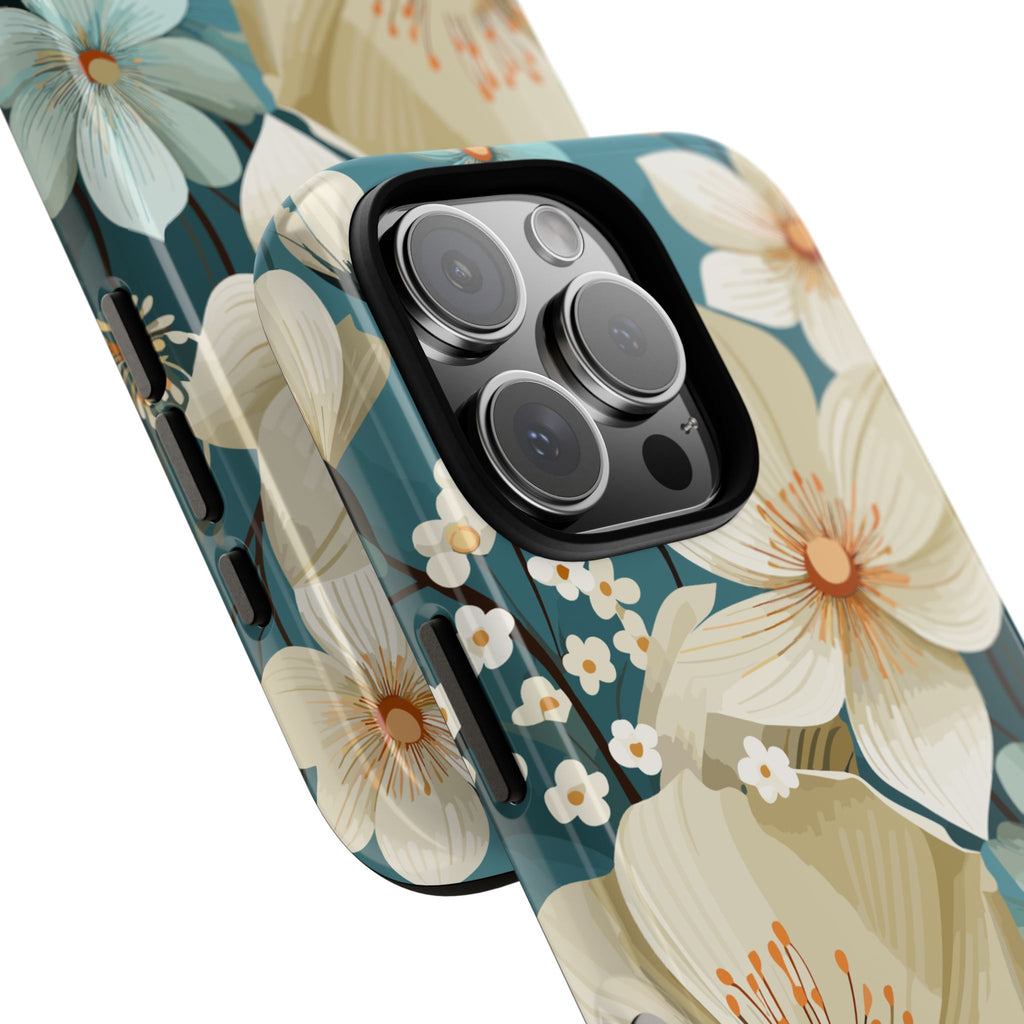Floral Phone Case, Stylish Tough Cases with Botanical Design, Flower Print Phone Cover, Gifts for Nature Lovers, Eco-Friendly Mobile Cover