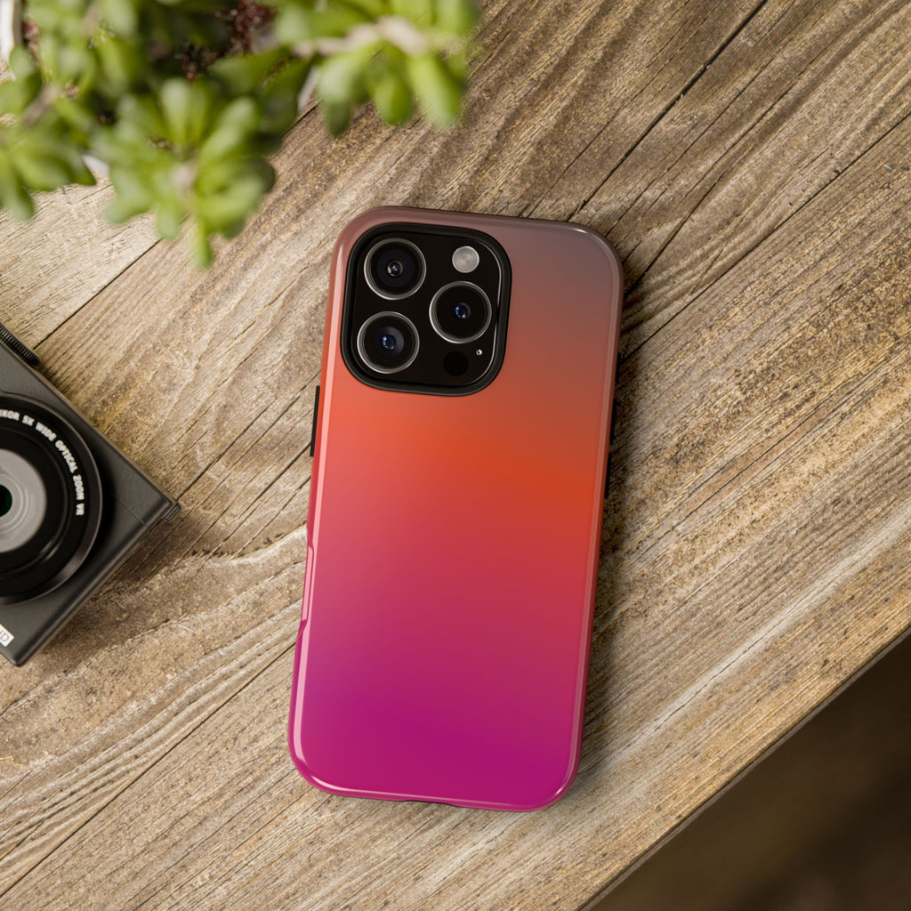 Gradient Phone Case, Custom Tough Case, Durable Phone Accessory, Vibrant Design, Gift for Tech Lovers, Birthday and Holiday Present