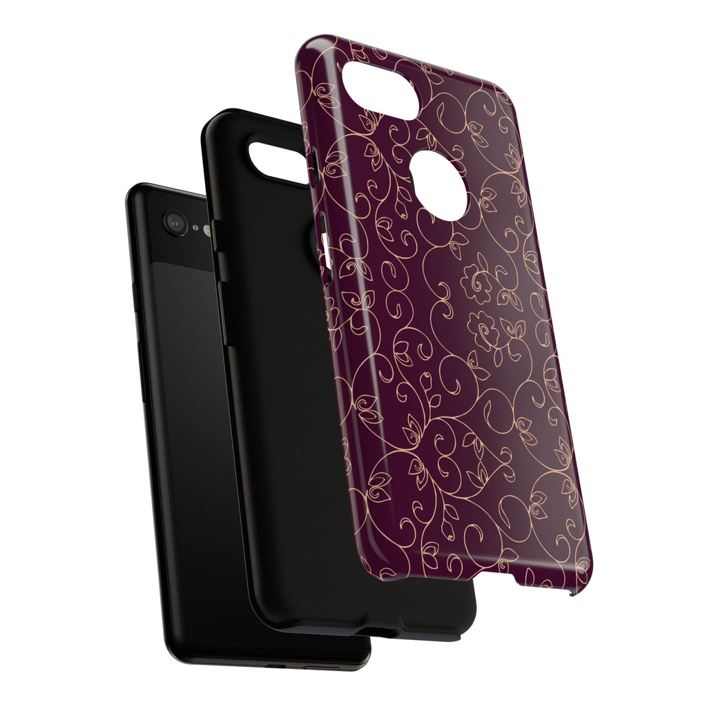 Elegant Floral Phone Case | Durable Mobile Cover, Gift for Her, Floral Design, Stylish Accessory, Phone Protection