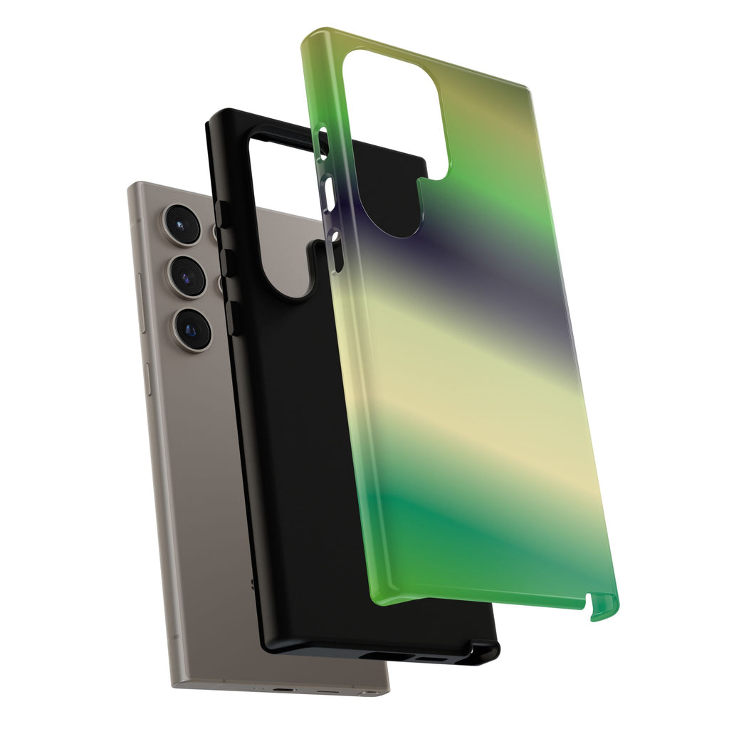 Gradient Phone Case - Tough Cases, Unique Cell Phone Cover, Stylish Tech Accessories, Green and Black Gradient, Perfect Gift