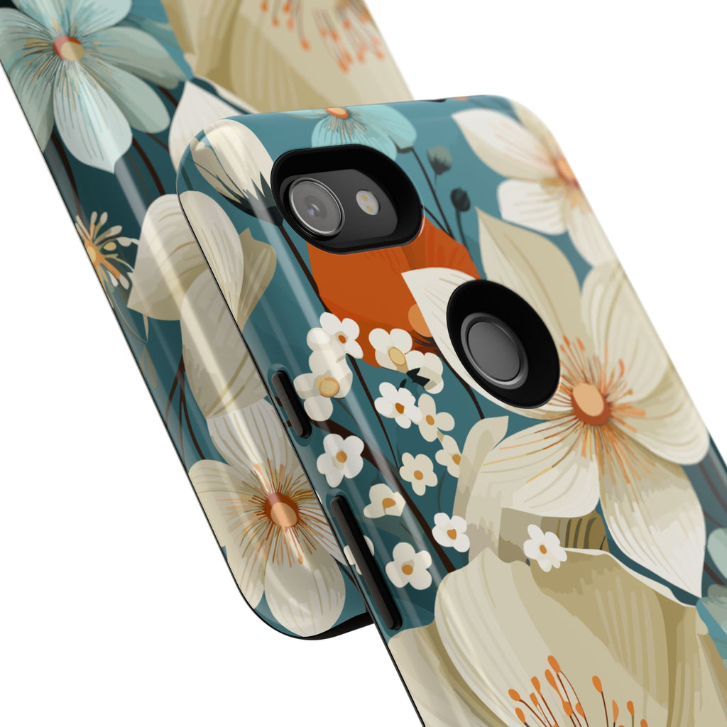Floral Phone Case, Stylish Tough Cases with Botanical Design, Flower Print Phone Cover, Gifts for Nature Lovers, Eco-Friendly Mobile Cover