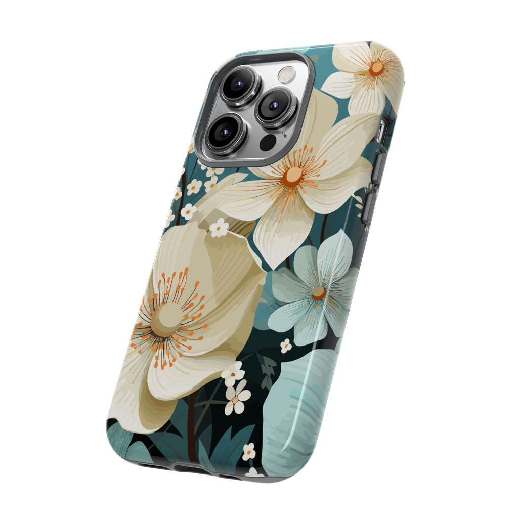 Floral Phone Case, Stylish Tough Cases with Botanical Design, Flower Print Phone Cover, Gifts for Nature Lovers, Eco-Friendly Mobile Cover