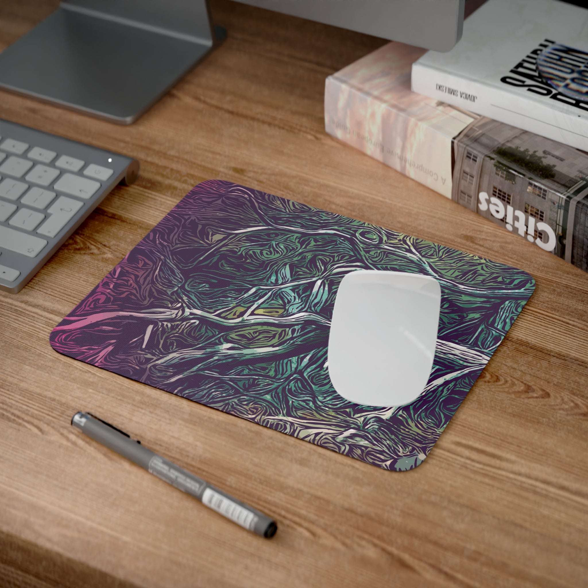 Artistic Floral Desk Mouse Pad, Colorful Mouse Mat for Work, Unique Home Office Decor, Gift for Gamers and Designers, Stylish Desk [...]