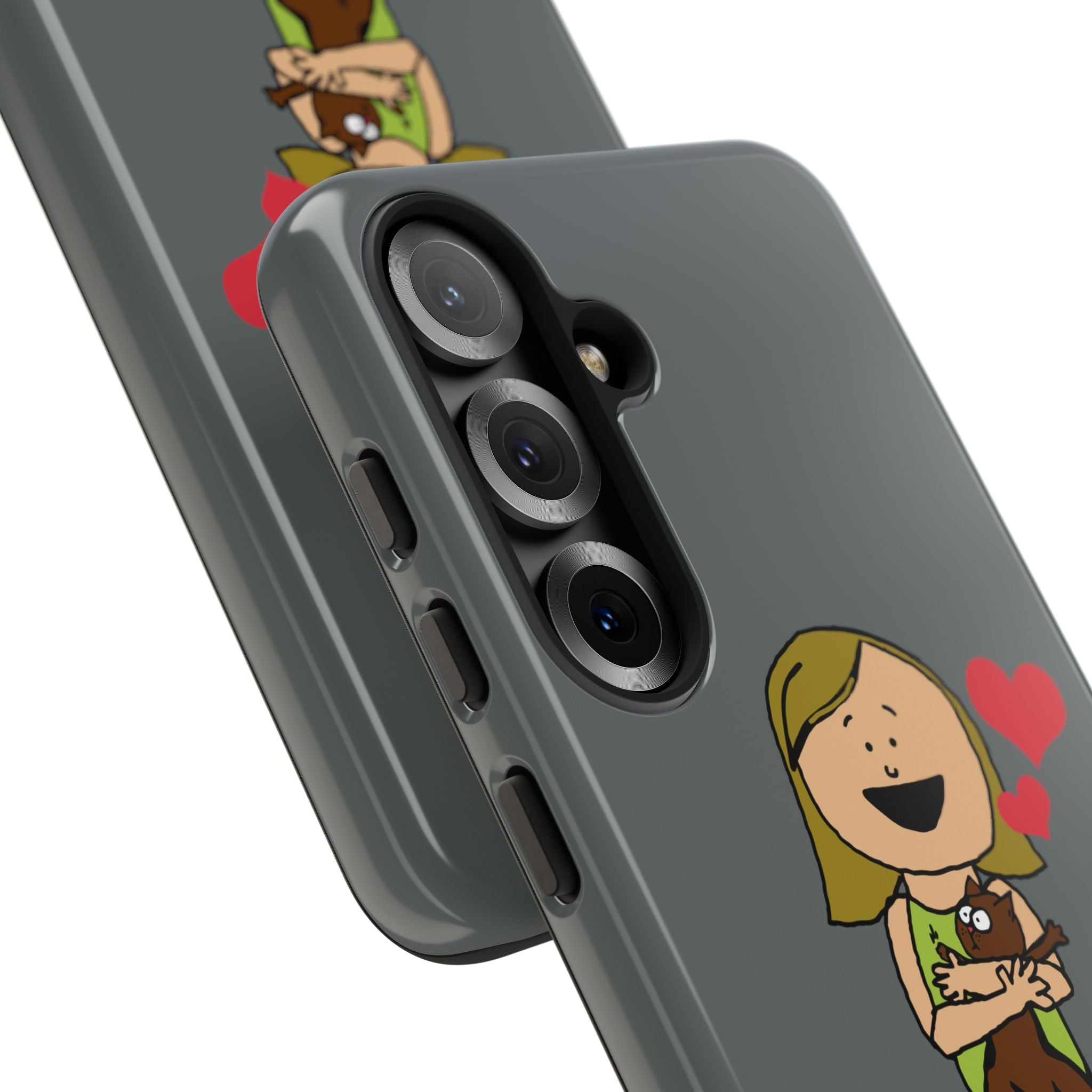 Pet Lover's Phone Case, Cute Animal Phone Cover, Gift for Dog Lovers, Cartoon Design, Fun Smartphone Accessory