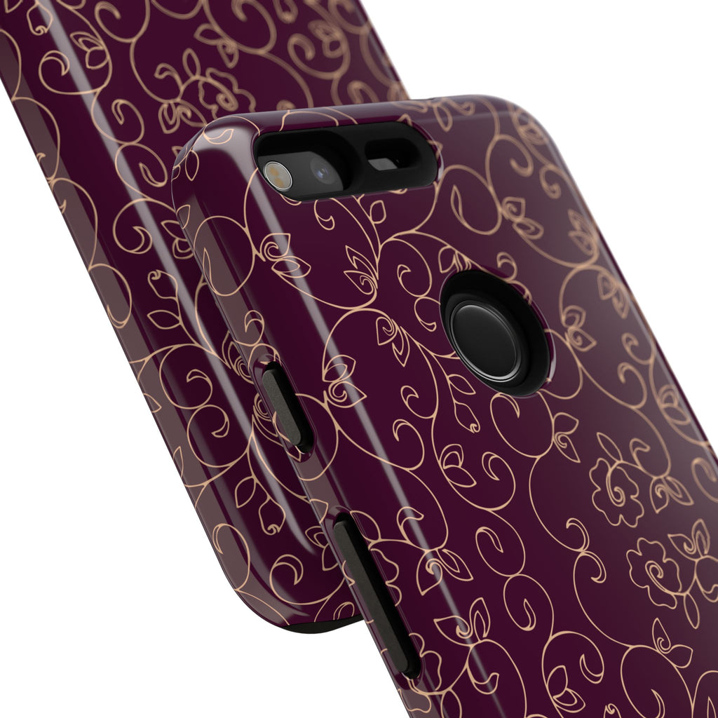 Elegant Floral Phone Case | Durable Mobile Cover, Gift for Her, Floral Design, Stylish Accessory, Phone Protection