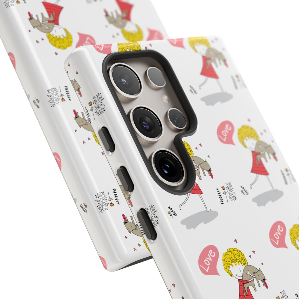 Love-Themed Phone Case | Cute Pet Lover Accessory, Perfect Gift for Birthdays, Anniversaries, Animal Lovers, Valentine's Day