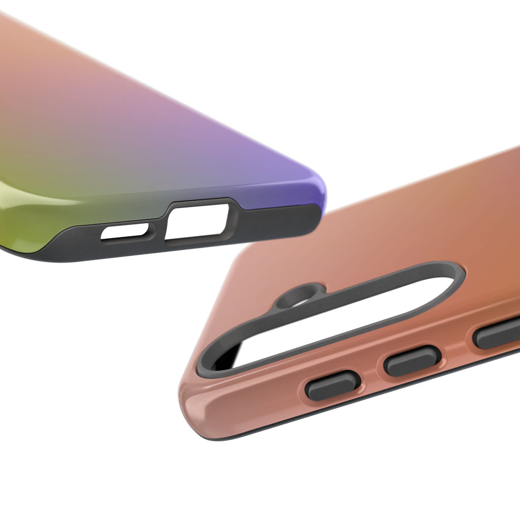 Colorful Gradient Phone Case, Tough Cases for iPhone, Customizable Phone Cover, Trendy Tech Accessory, Gift for Tech Lovers