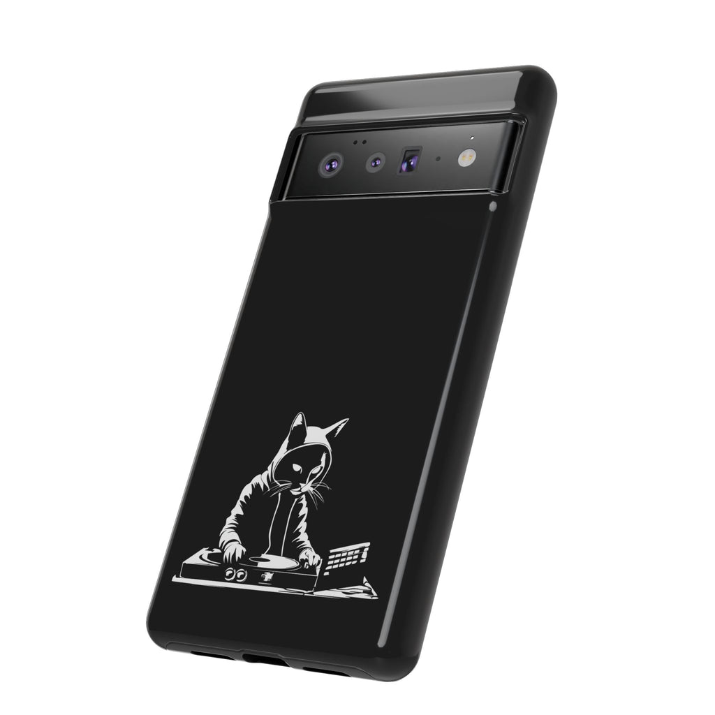 Cat DJ Phone Case | Stylish Tough Cases for Music Lovers, Gift for Cat Owners, Unique Phone Accessory, Cool Tech Gear