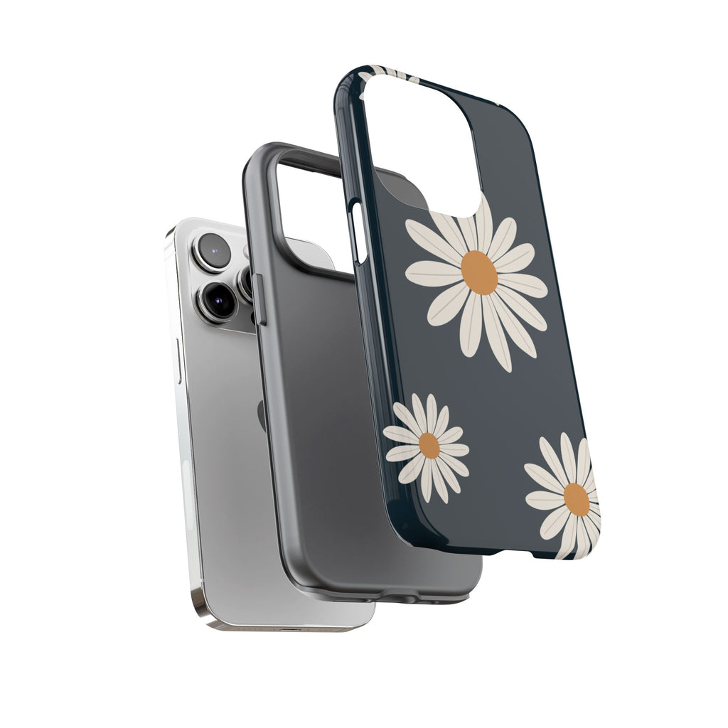Daisy Phone Case, Floral Phone Cover, Tough Phone Case, Gift for Flower Lovers, Smartphone Accessory, Spring Design