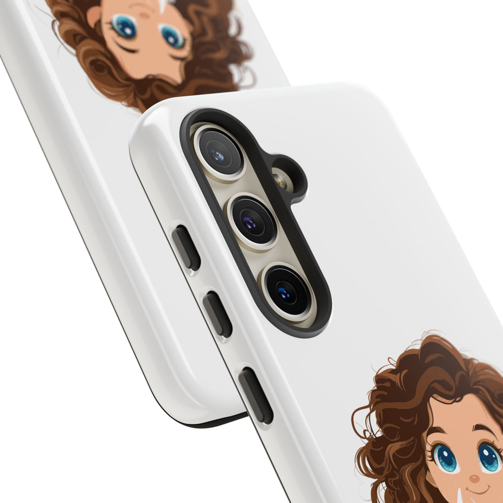 Cute Cat Lover Phone Case, Tough Phone Cover, Pet Lover Gift, Personalized Gift, Kids Phone Case, Animal Lover Accessories