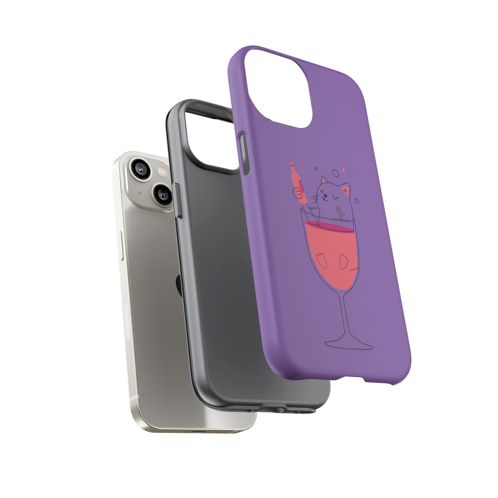 Cute Cat Phone Case, Fun Gift for Cat Lovers, Colorful Phone Cover, Pet Lover Accessory, Unique Cat Themed Case