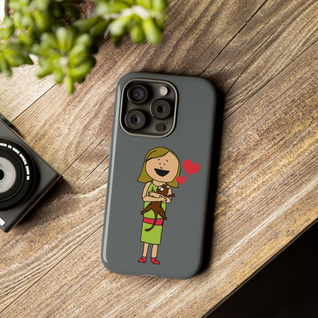 Pet Lover's Phone Case, Cute Animal Phone Cover, Gift for Dog Lovers, Cartoon Design, Fun Smartphone Accessory