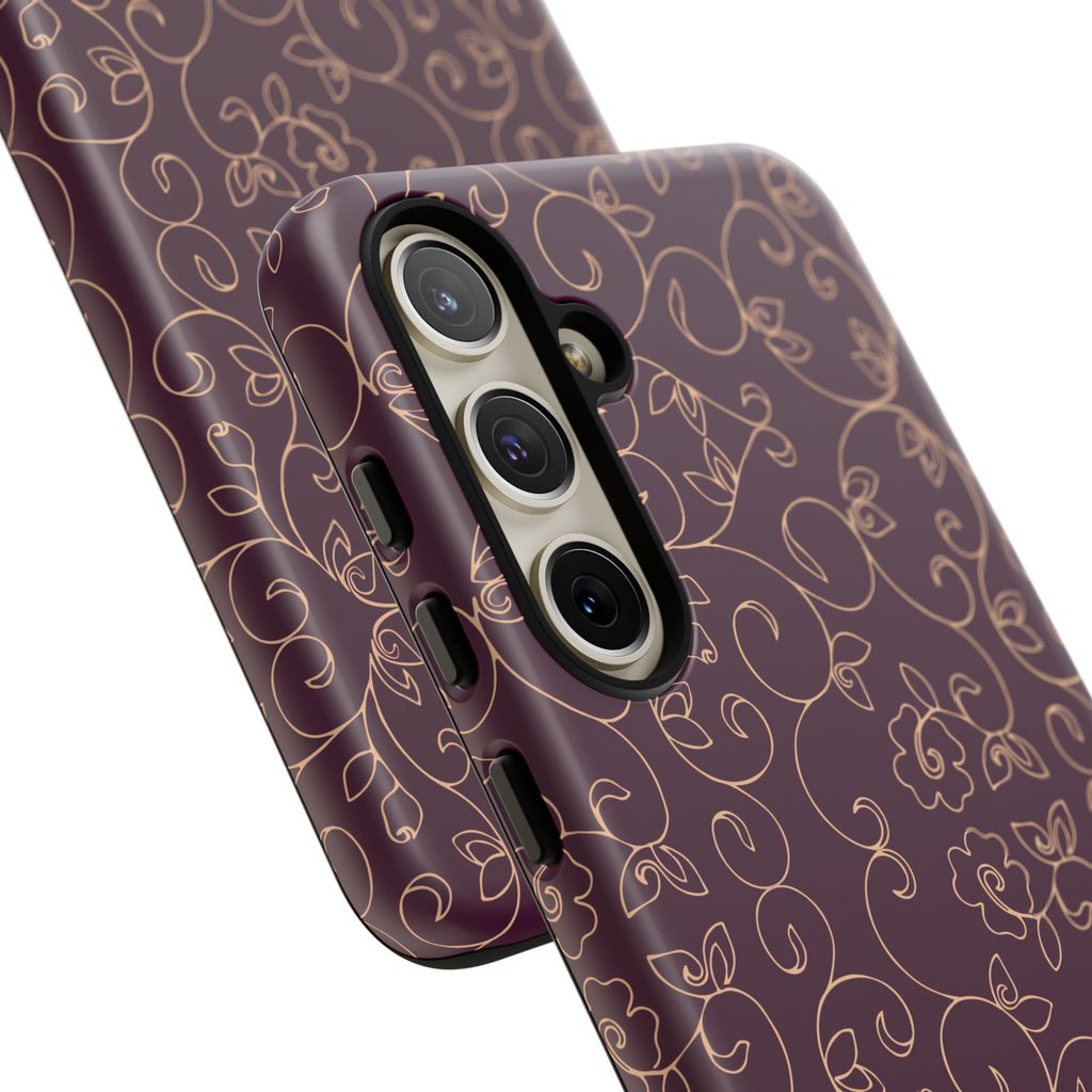 Elegant Floral Phone Case | Durable Mobile Cover, Gift for Her, Floral Design, Stylish Accessory, Phone Protection