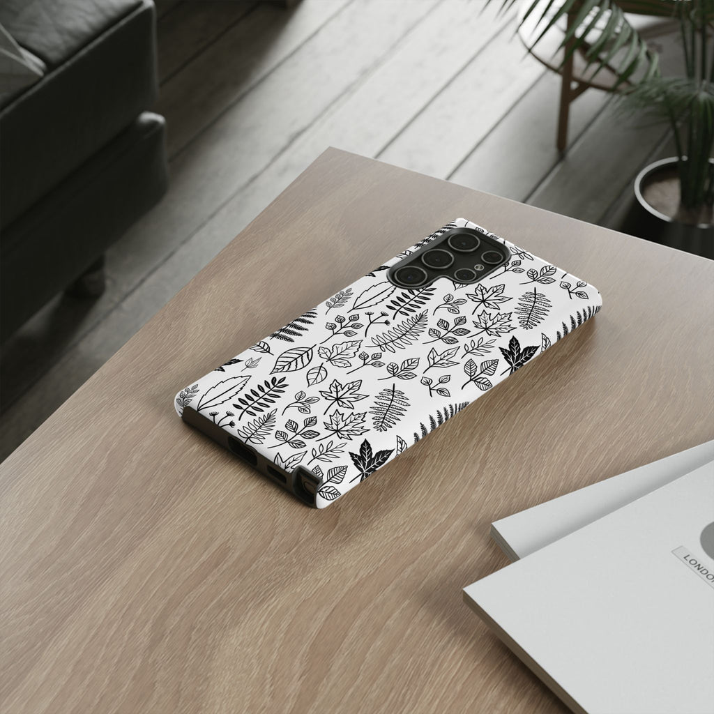 Stylish Phone Case for Nature Lovers, Botanical Design, Gift for Her, Fall Accessories, Customizable Tech Gear