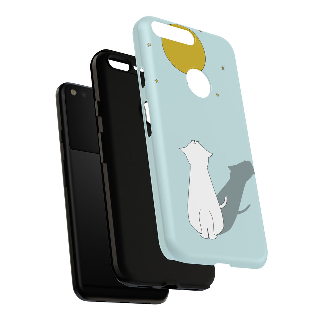 Cute Cat Phone Case, Tough Phone Cover, Pet Lover Gift, Unique Case, Animal Decor, Birthday Gift