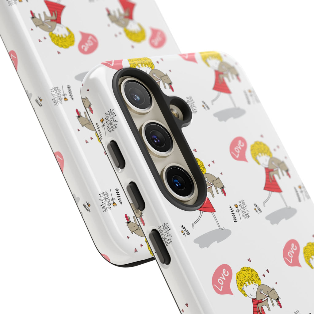 Love-Themed Phone Case | Cute Pet Lover Accessory, Perfect Gift for Birthdays, Anniversaries, Animal Lovers, Valentine's Day