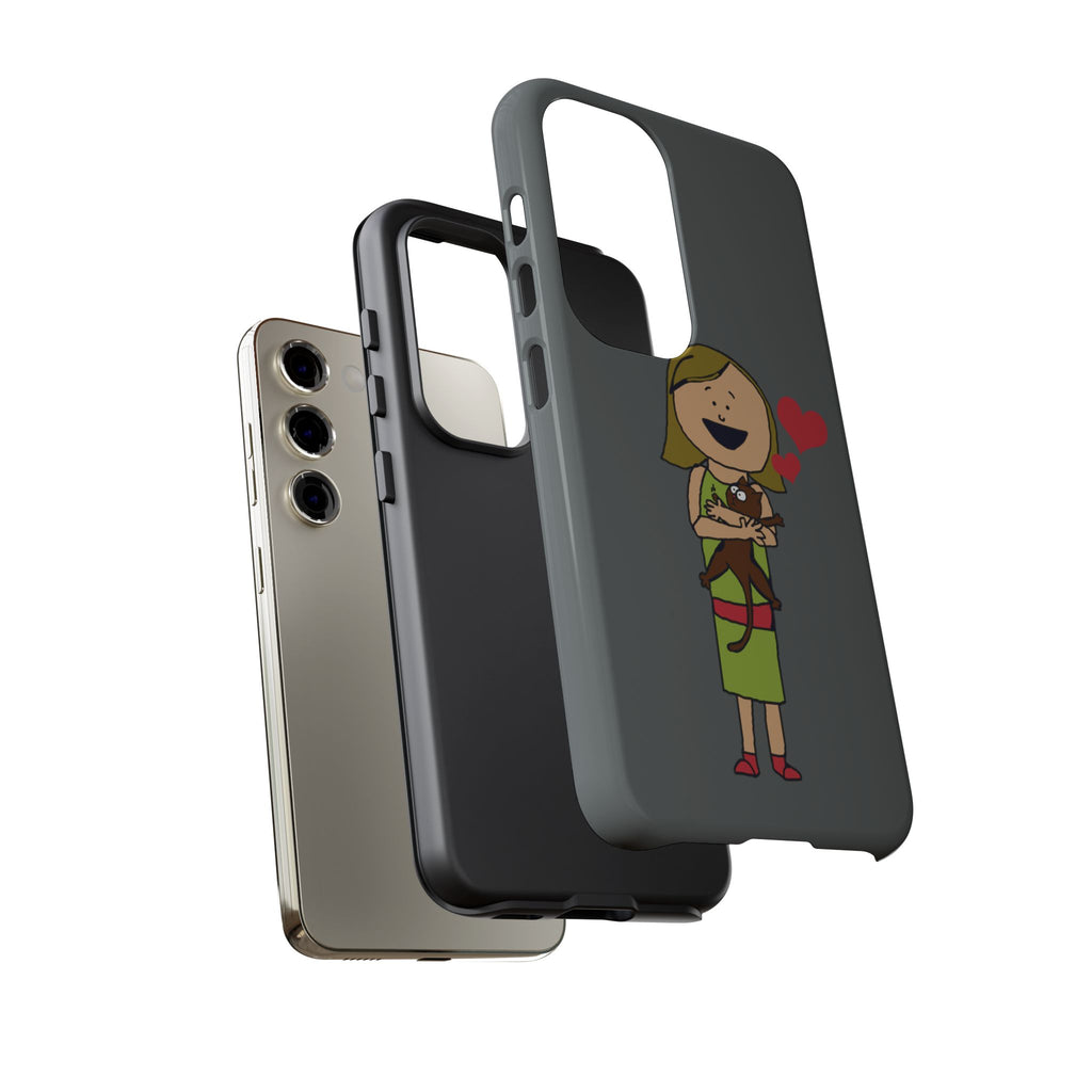Pet Lover's Phone Case, Cute Animal Phone Cover, Gift for Dog Lovers, Cartoon Design, Fun Smartphone Accessory