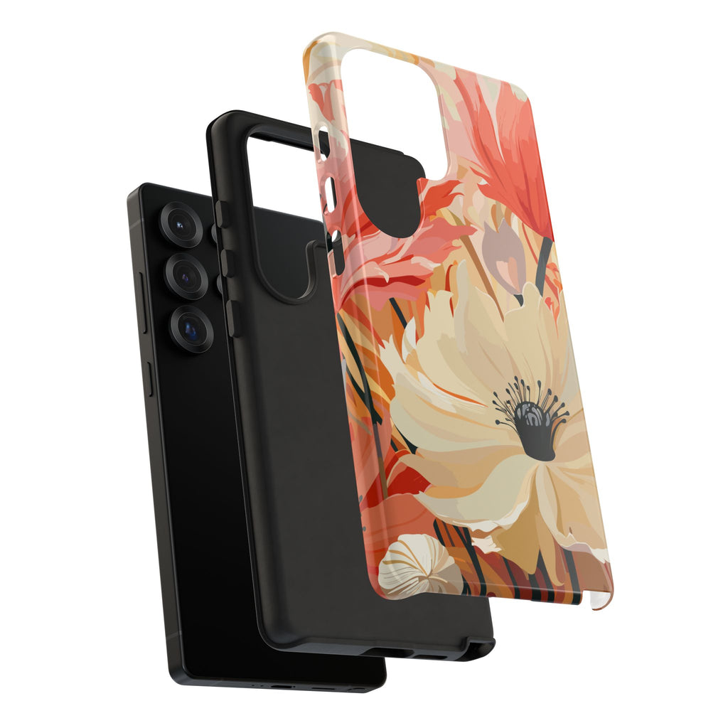 Floral Phone Case, Tough Protective Cover for Floral Lovers, Perfect Gift for Friends, Spring Celebration, Art Lovers Gift